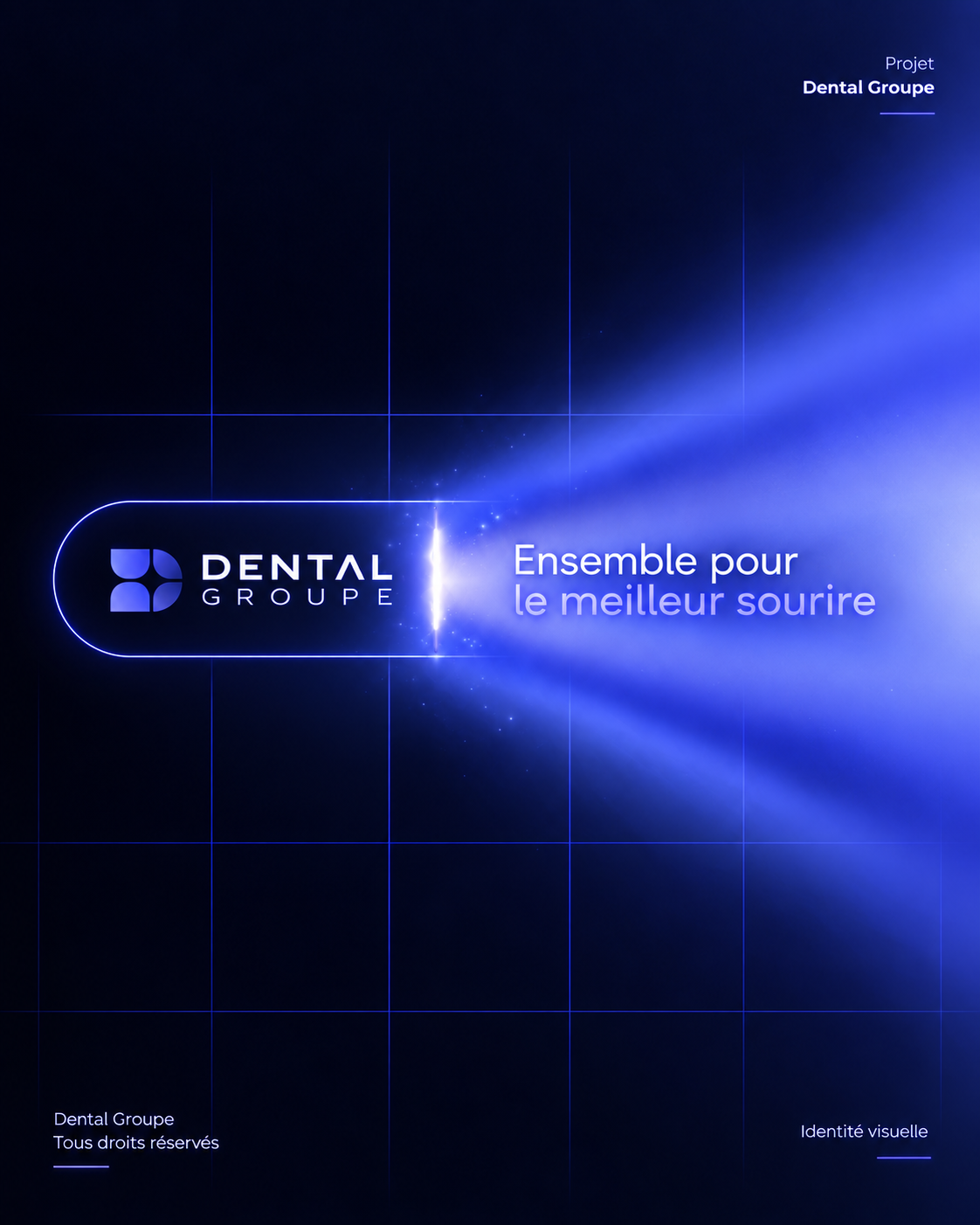 Application sombre de l’identité Dental Groupe